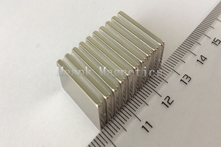 20x10x2mm neodymium čtvereční magnety