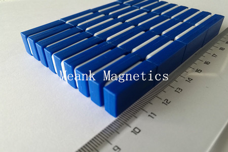 25.4x12.7x6.35mm barevné plastové potažené pravoúhlé magnety na neodymu