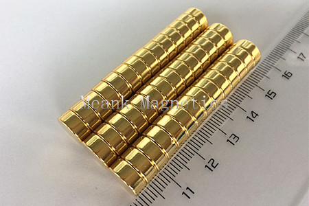 D10x4mm zlaté plátování neodymiových disků